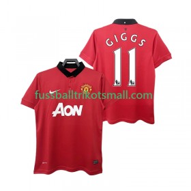 Fußballtrikots Manchester United GIGGS 11 2013 2014 Retro Kurzarm Heimtrikotsatz kaufen